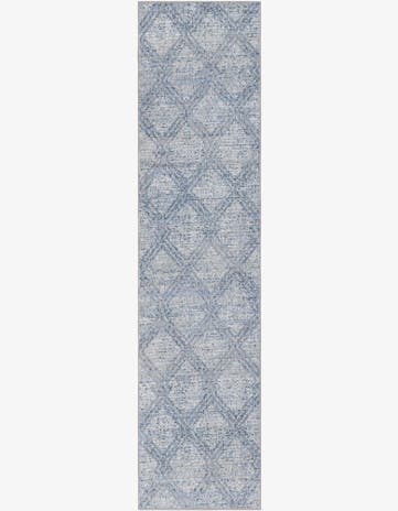 Blue Kamala Washable Runner Rug