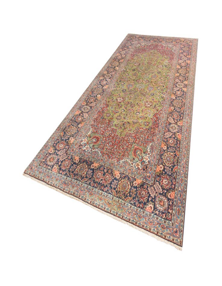 Detail image of 8' 2 x 16' 3 Kashan Runner Rug