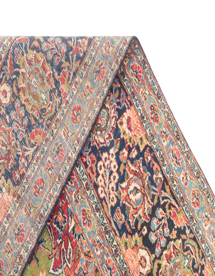 Detail image of 8' 2 x 16' 3 Kashan Runner Rug