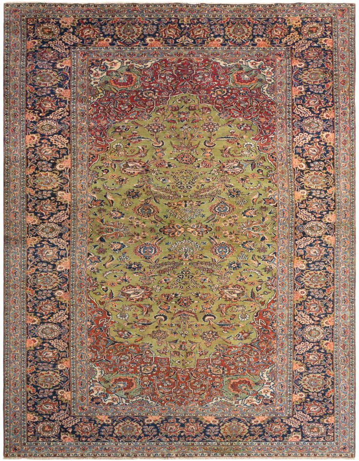 Detail image of 8' 2 x 16' 3 Kashan Runner Rug
