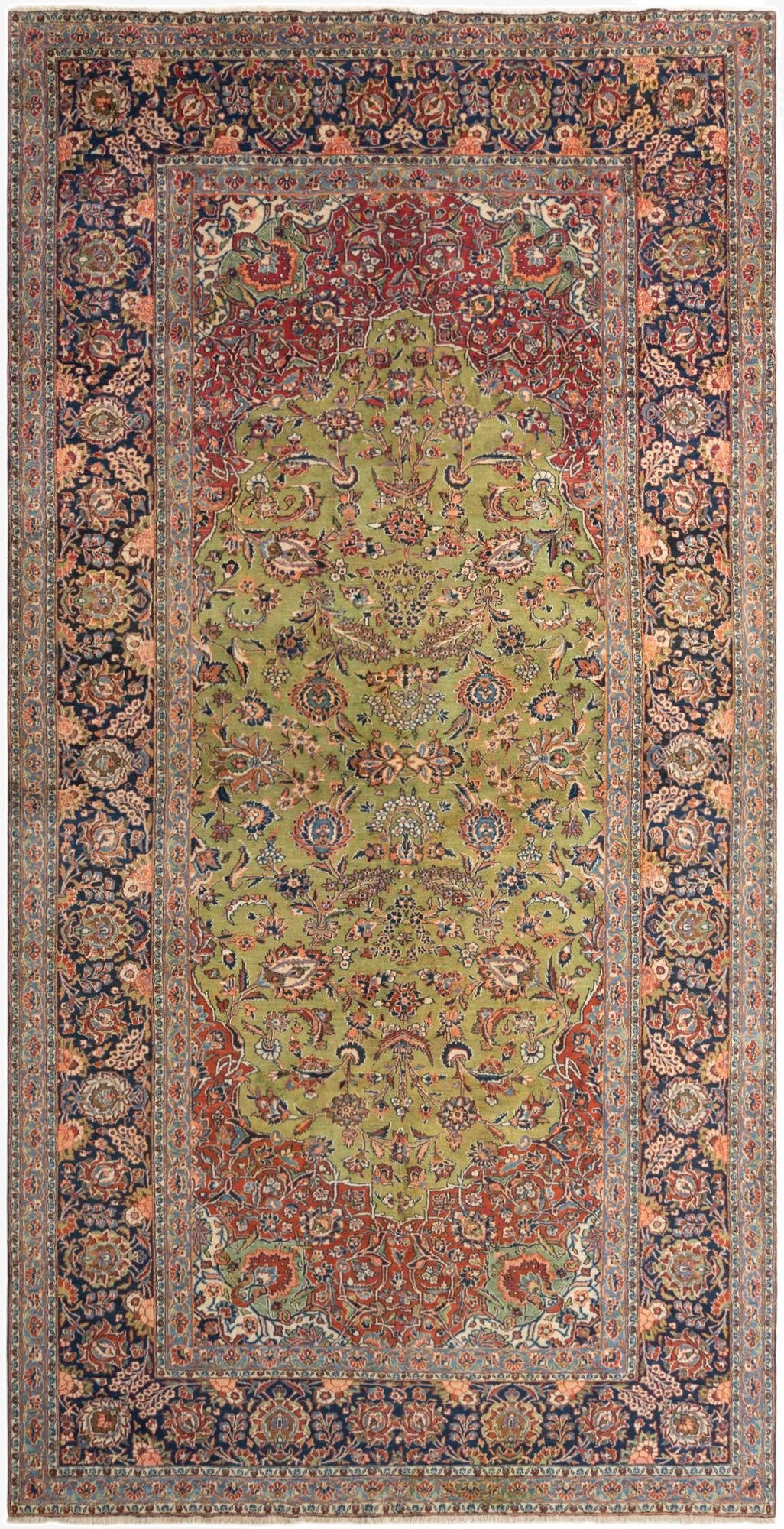 250cm x 495cm Kashan Runner Rug