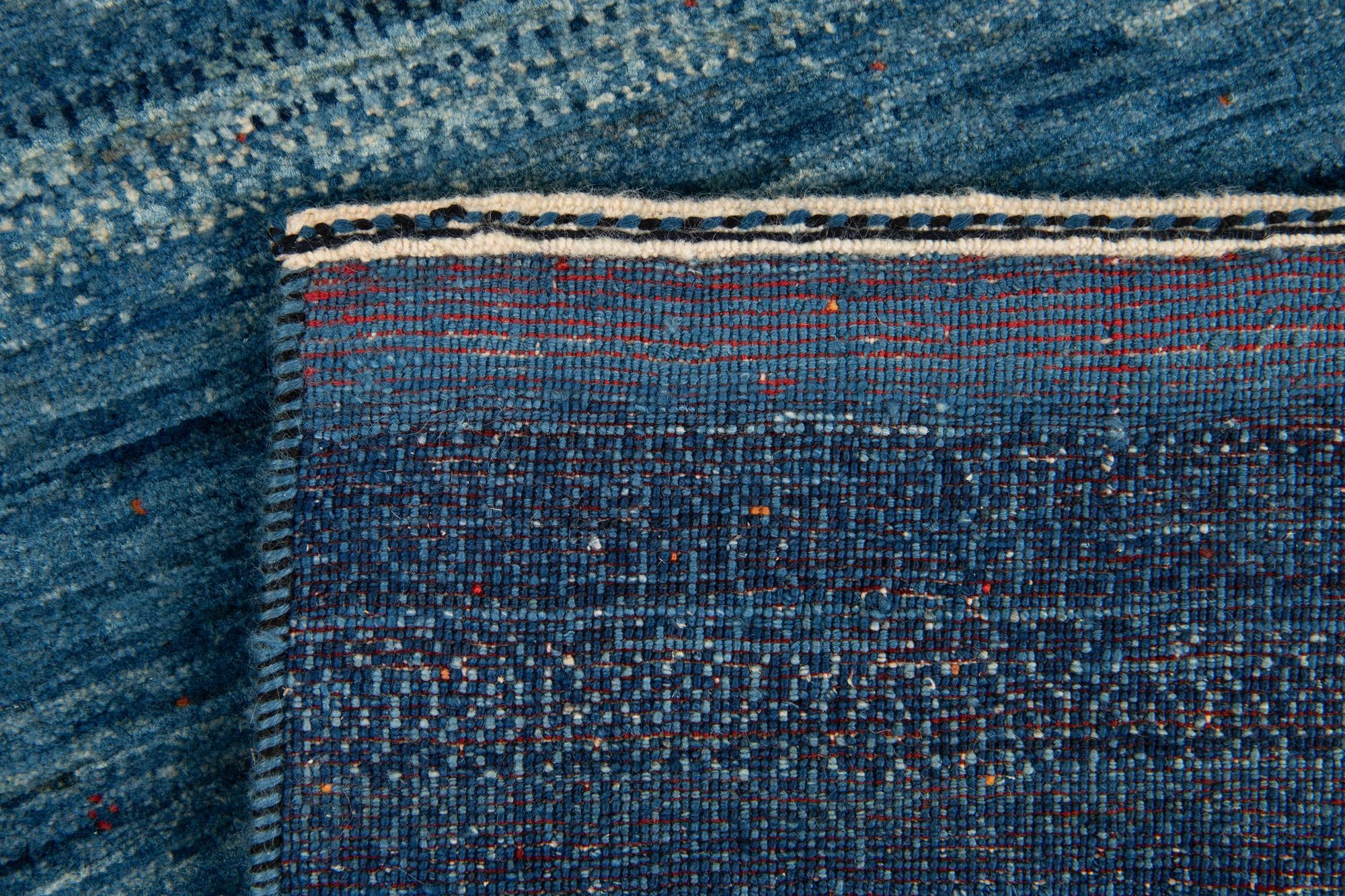2' 9 x 9' 10 Hand Knotted Kashkuli Gabbeh Persian Wool Runner Rug