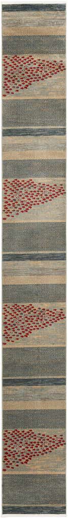 2' 7 x 19' 8 Kashkuli Gabbeh Runner Rug