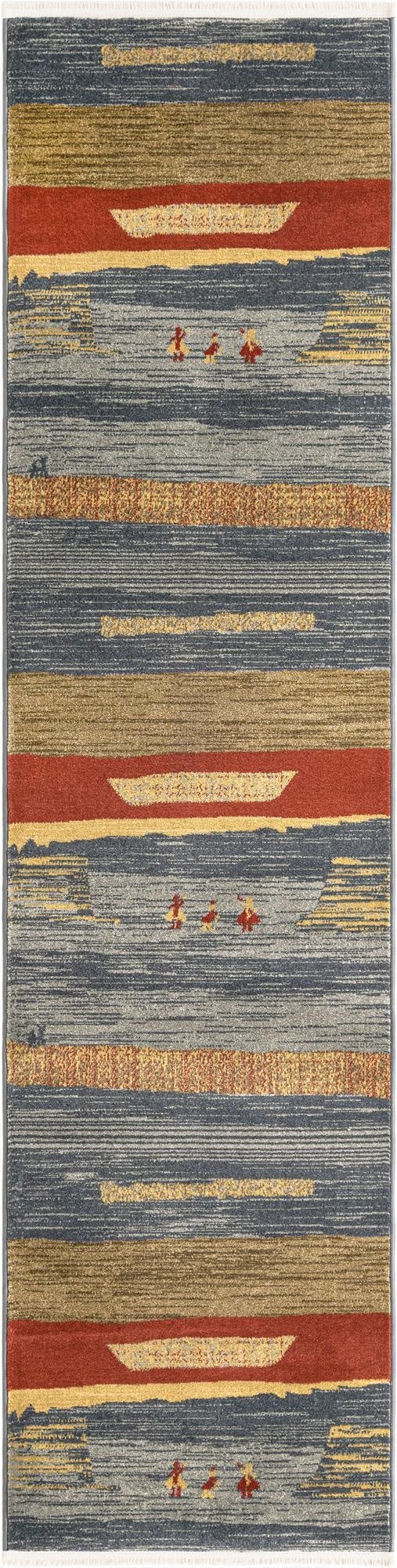 2' 7 x 10' Kashkuli Gabbeh Runner Rug