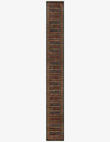 Blue Kashkuli Gabbeh Runner Rug