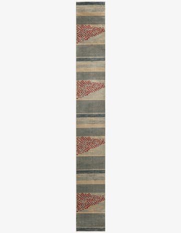 2' 7 x 19' 8 Kashkuli Gabbeh Runner Rug
