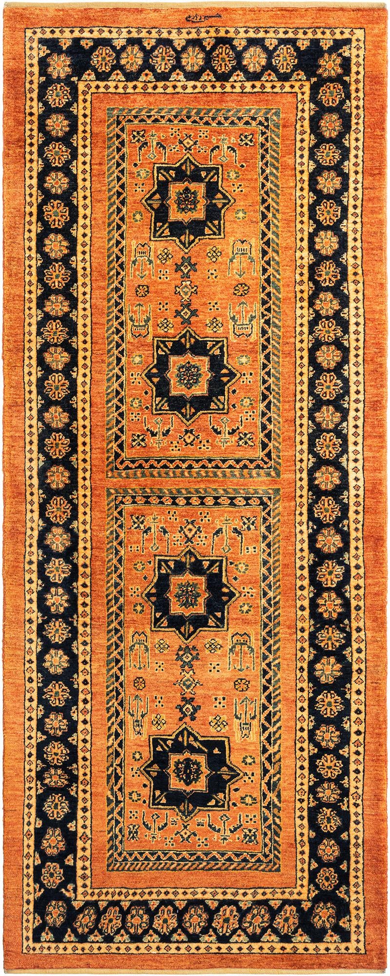 2' 9 x 6' 8 Kashkuli Wool Runner Rug
