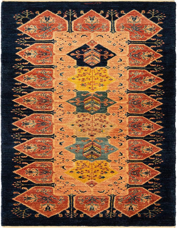Detail image of 2' 7 x 6' 9 Kashkuli Runner Rug