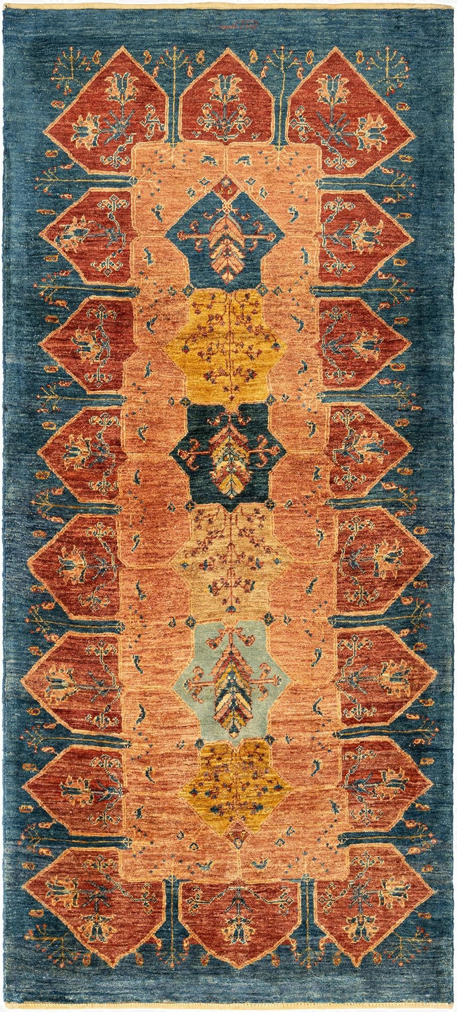 2' 11 x 6' 8 Kashkuli Wool Runner Rug
