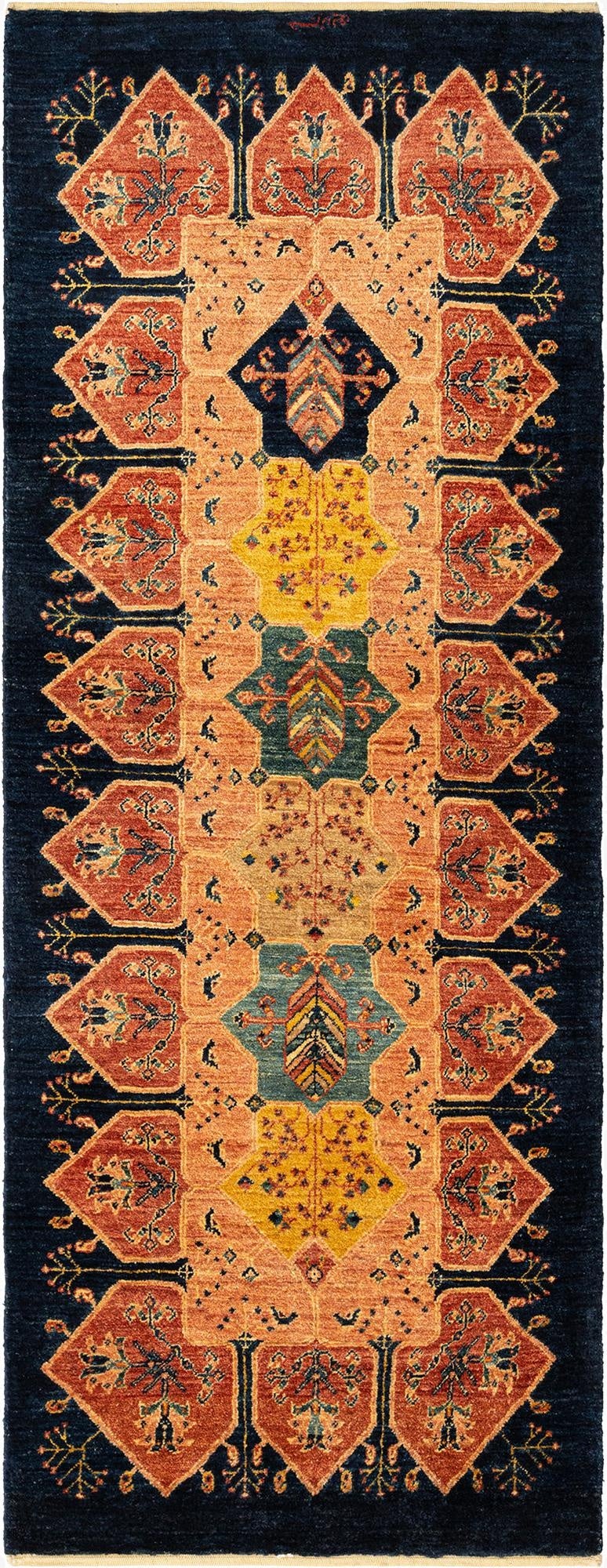 2' 7 x 6' 9 Kashkuli Runner Rug
