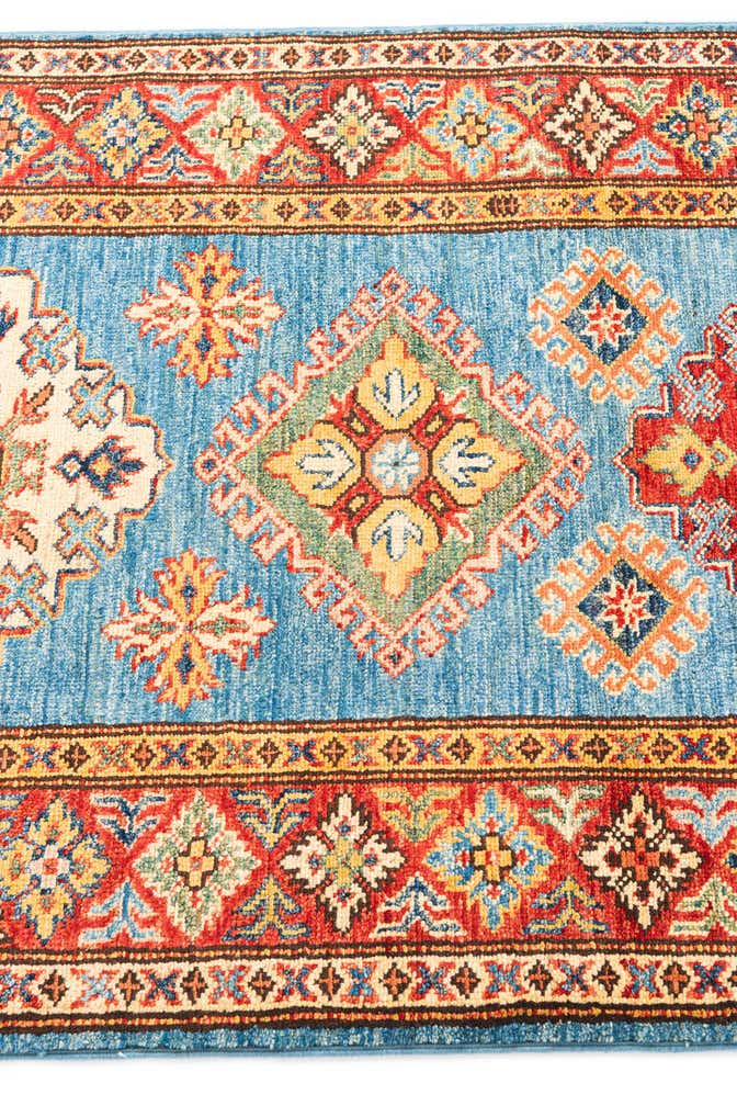 2' 9 x 9' 9 Hand Knotted Kazak Runner Rug