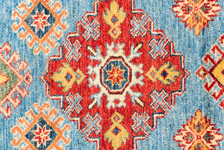 Detail image of 2' 9 x 9' 9 Hand Knotted Kazak Runner Rug