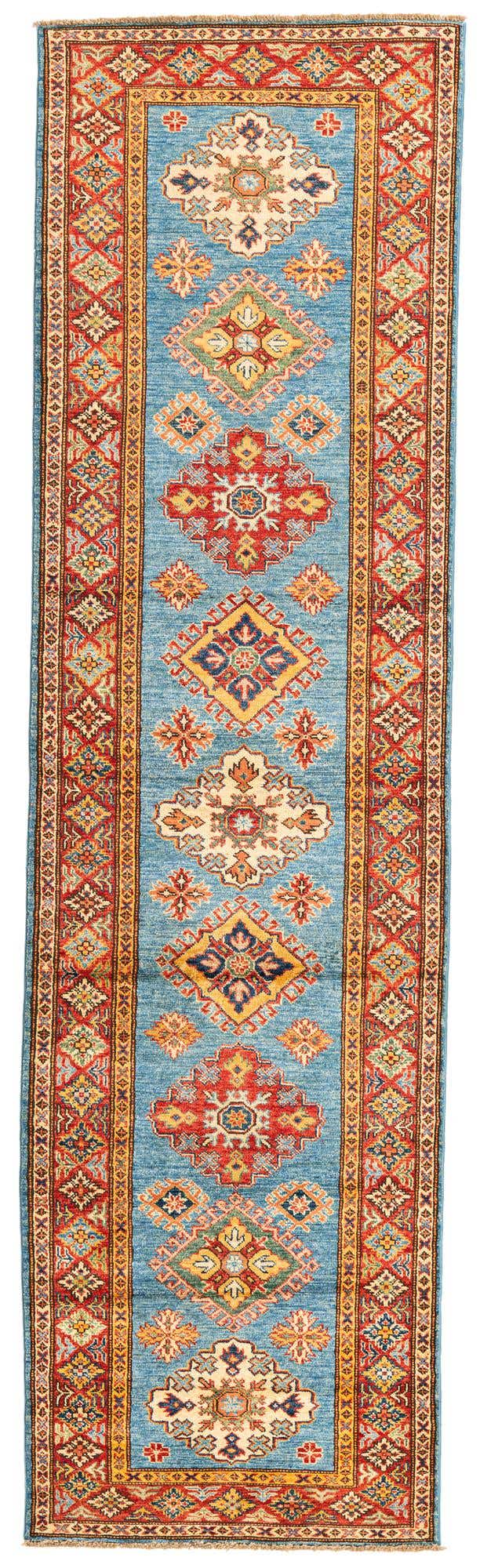 2' 9 x 9' 9 Hand Knotted Kazak Runner Rug