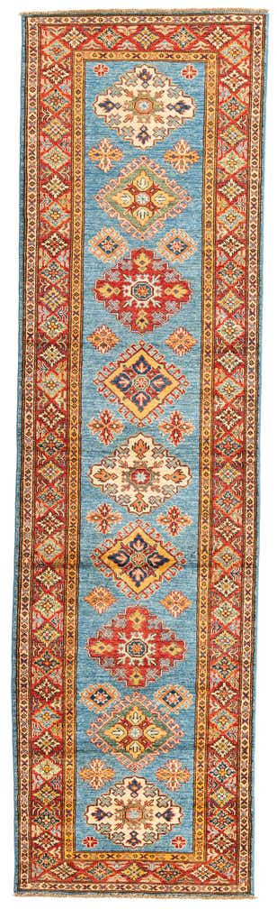 2' 9 x 9' 9 Hand Knotted Kazak Runner Rug