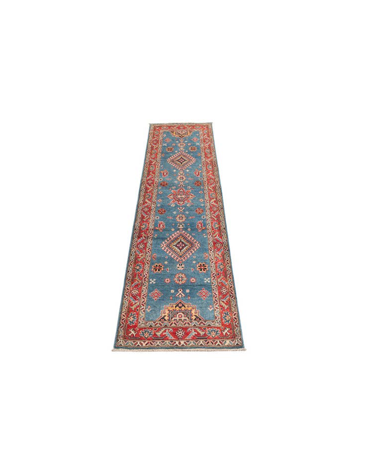 Detail image of 2' 10 x 9' 9 Hand Knotted Kazak Runner Rug