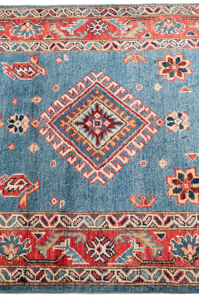 2' 10 x 9' 9 Hand Knotted Kazak Runner Rug
