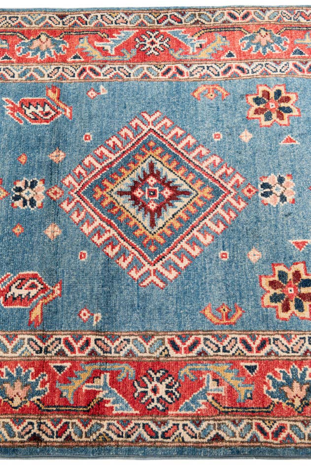 Detail image of 2' 10 x 9' 9 Hand Knotted Kazak Runner Rug