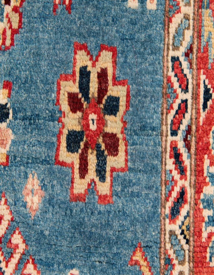 Detail image of 2' 10 x 9' 9  Hand Knotted Kazak Runner Rug