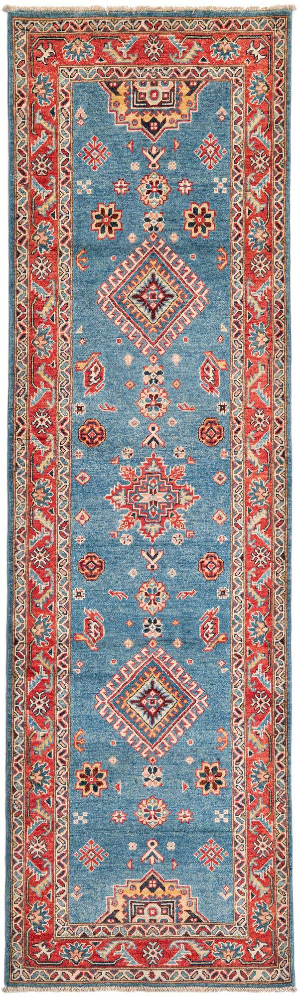 2' 10 x 9' 9 Hand Knotted Kazak Runner Rug