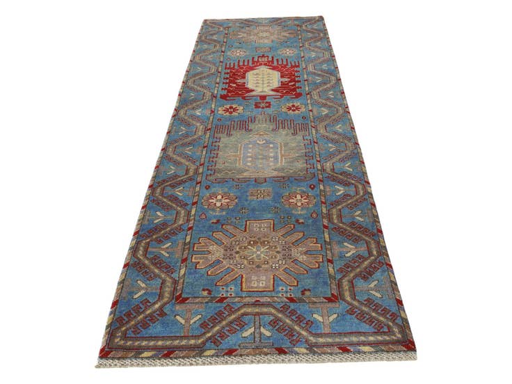 Detail image of 2' 9 x 10' 1 Hand Knotted Kazak Runner Rug
