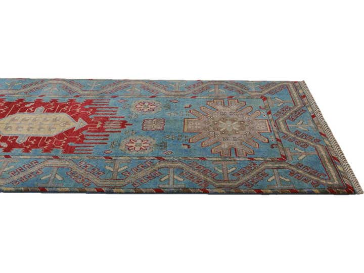 2' 9 x 10' 1 Hand Knotted Kazak Runner Rug