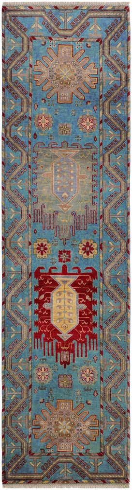 2' 9 x 10' 1 Hand Knotted Kazak Runner Rug