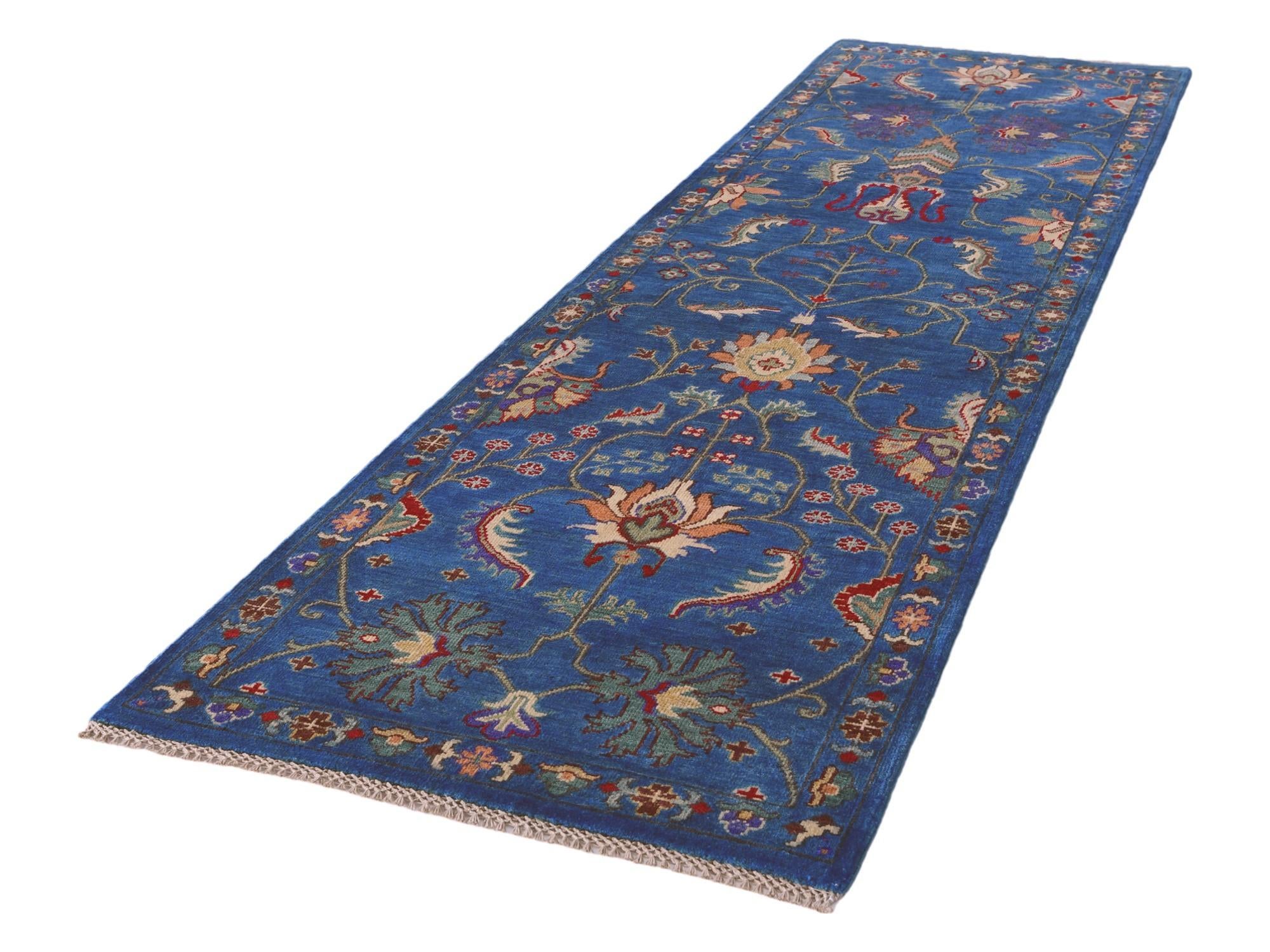 2' 9 x 9' 10 Hand Knotted Kazak Runner Rug
