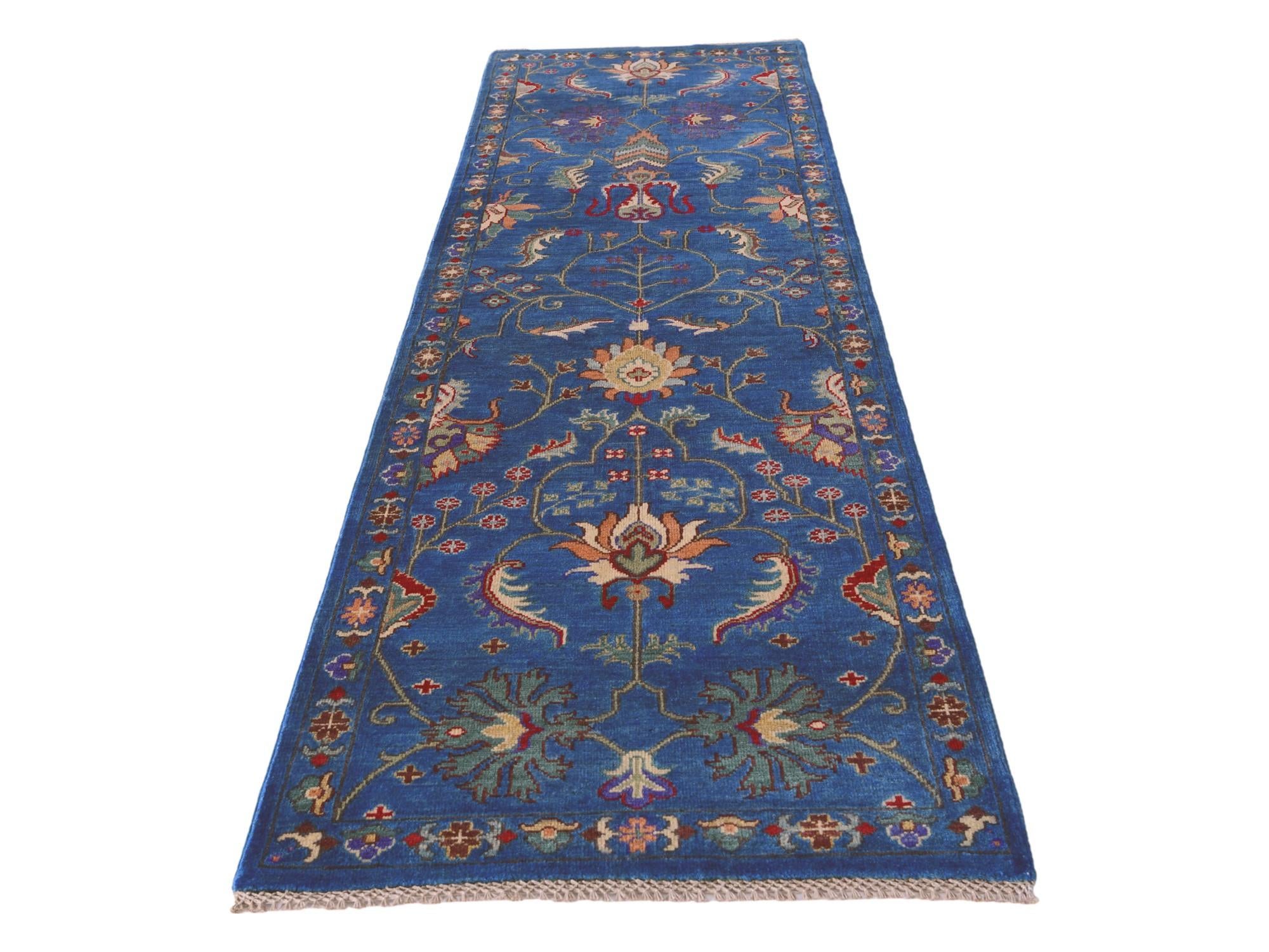 2' 9 x 9' 10 Hand Knotted Kazak Runner Rug