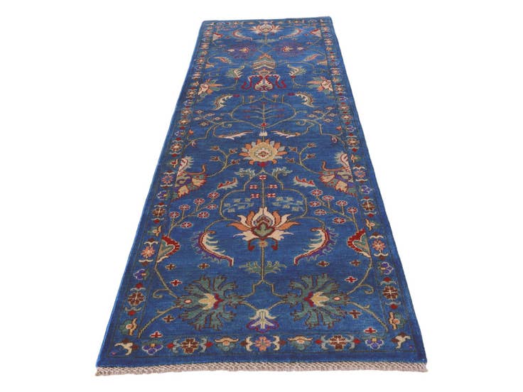 Detail image of 2' 9 x 9' 10 Hand Knotted Kazak Runner Rug