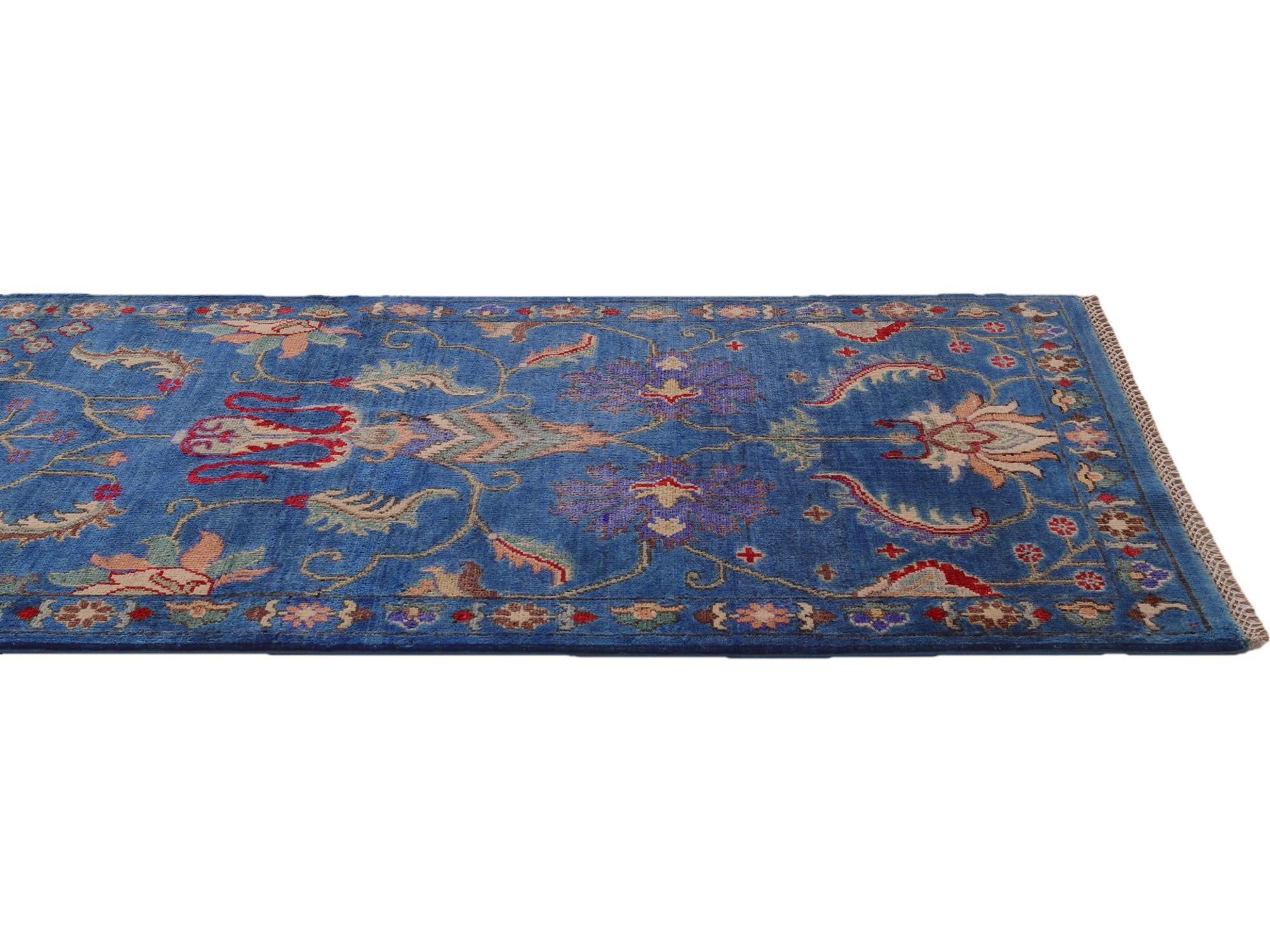 2' 9 x 9' 10 Hand Knotted Kazak Runner Rug