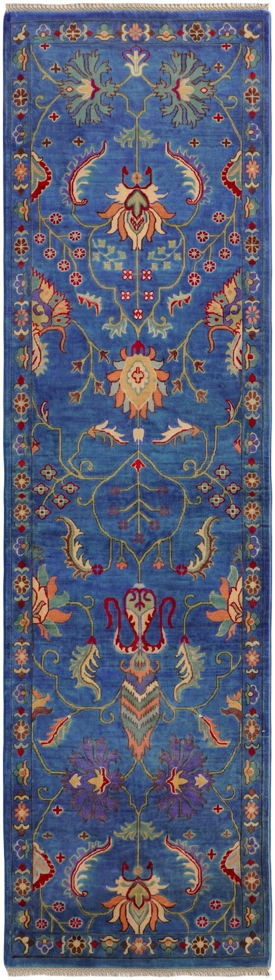 2' 9 x 9' 10 Hand Knotted Kazak Runner Rug