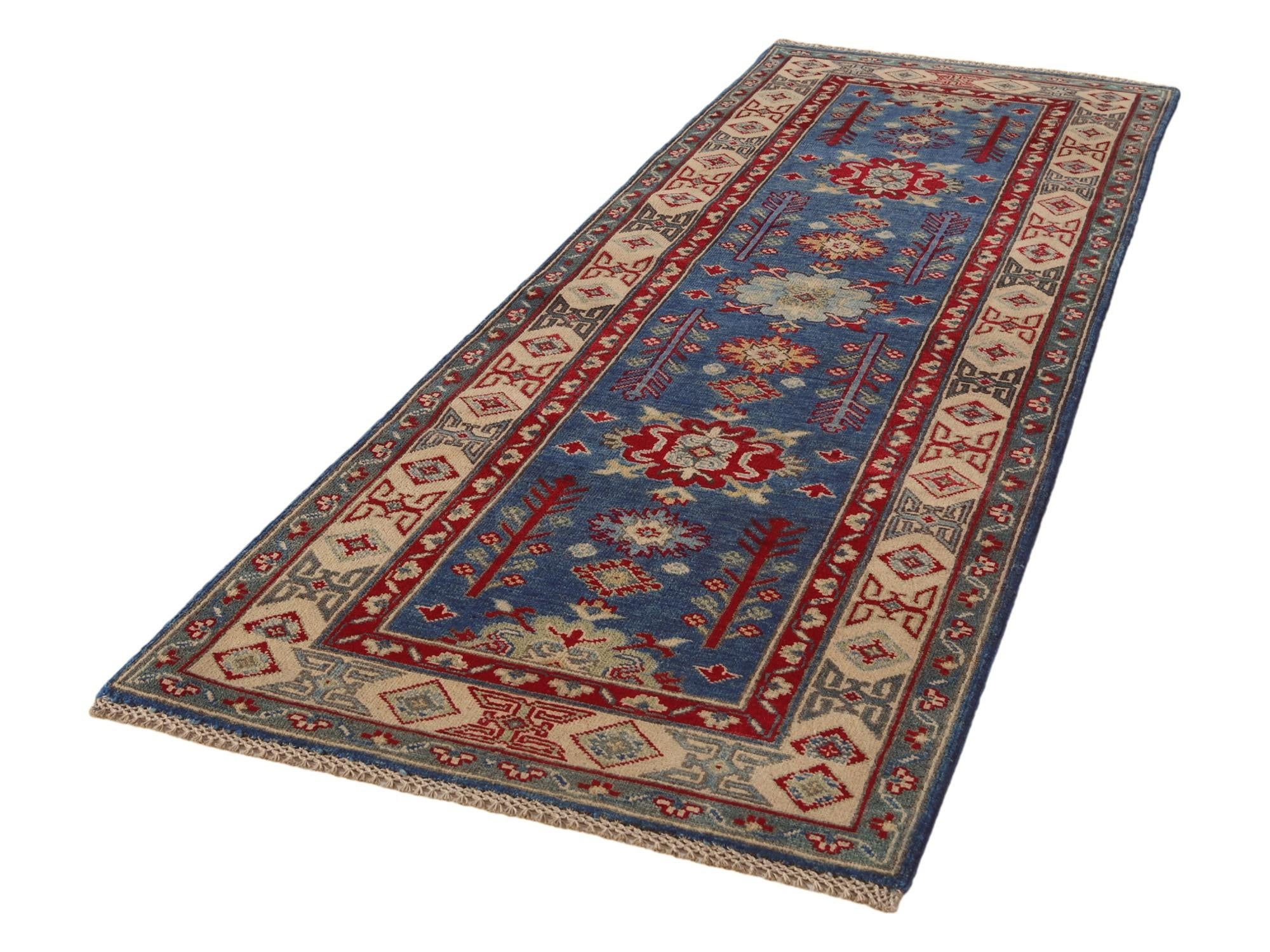 2' 9 x 8' 2 Hand Knotted Kazak Runner Rug