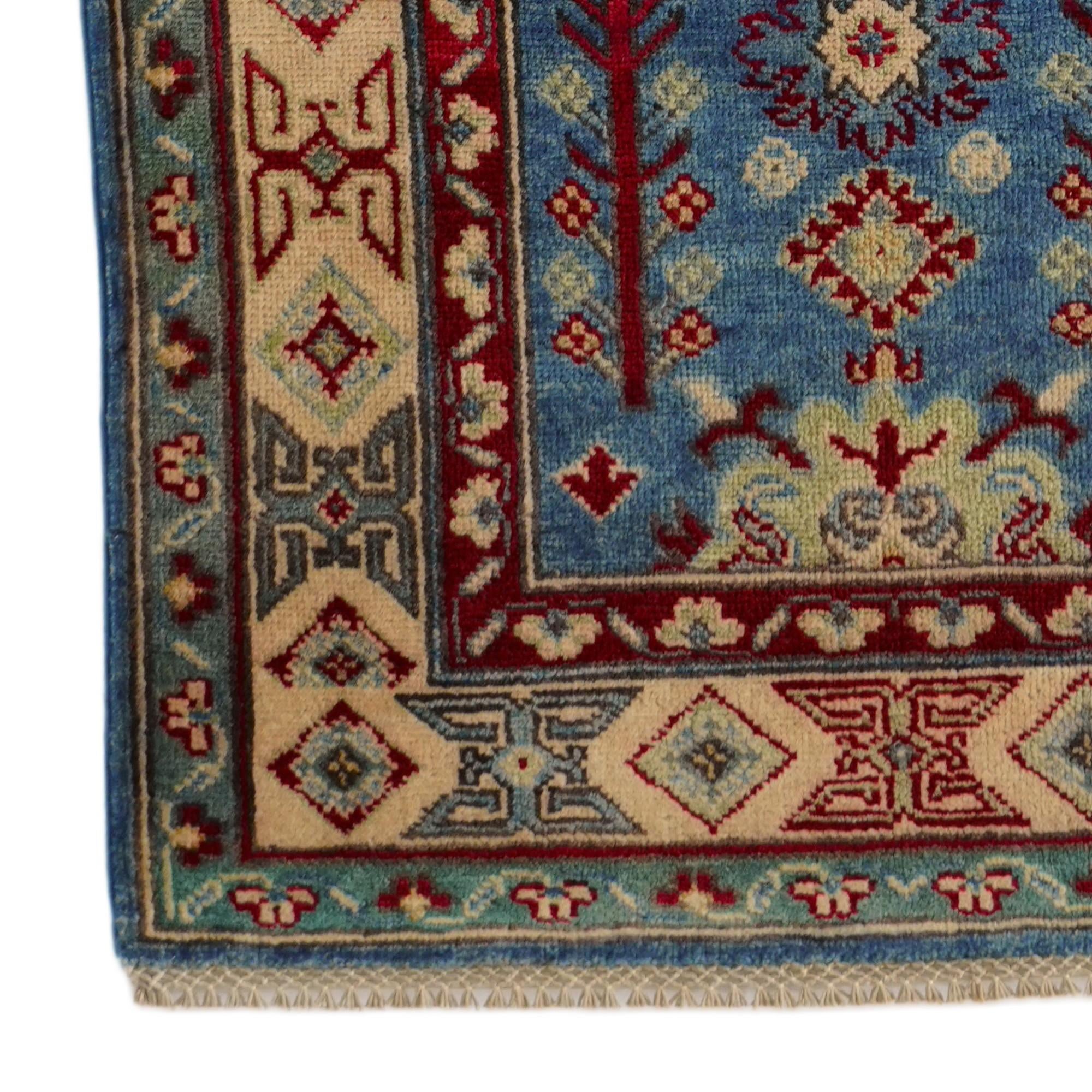 2' 9 x 8' 2 Hand Knotted Kazak Runner Rug