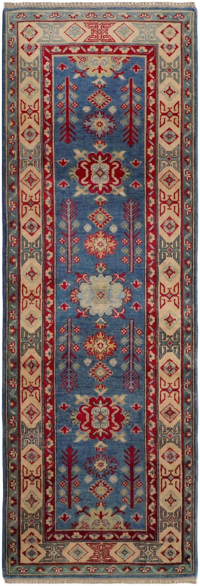 2' 9 x 8' 2 Hand Knotted Kazak Runner Rug