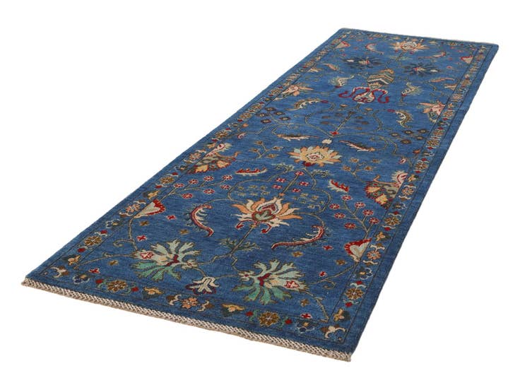Detail image of 2' 11 x 9' 5 Hand Knotted Kazak Runner Rug