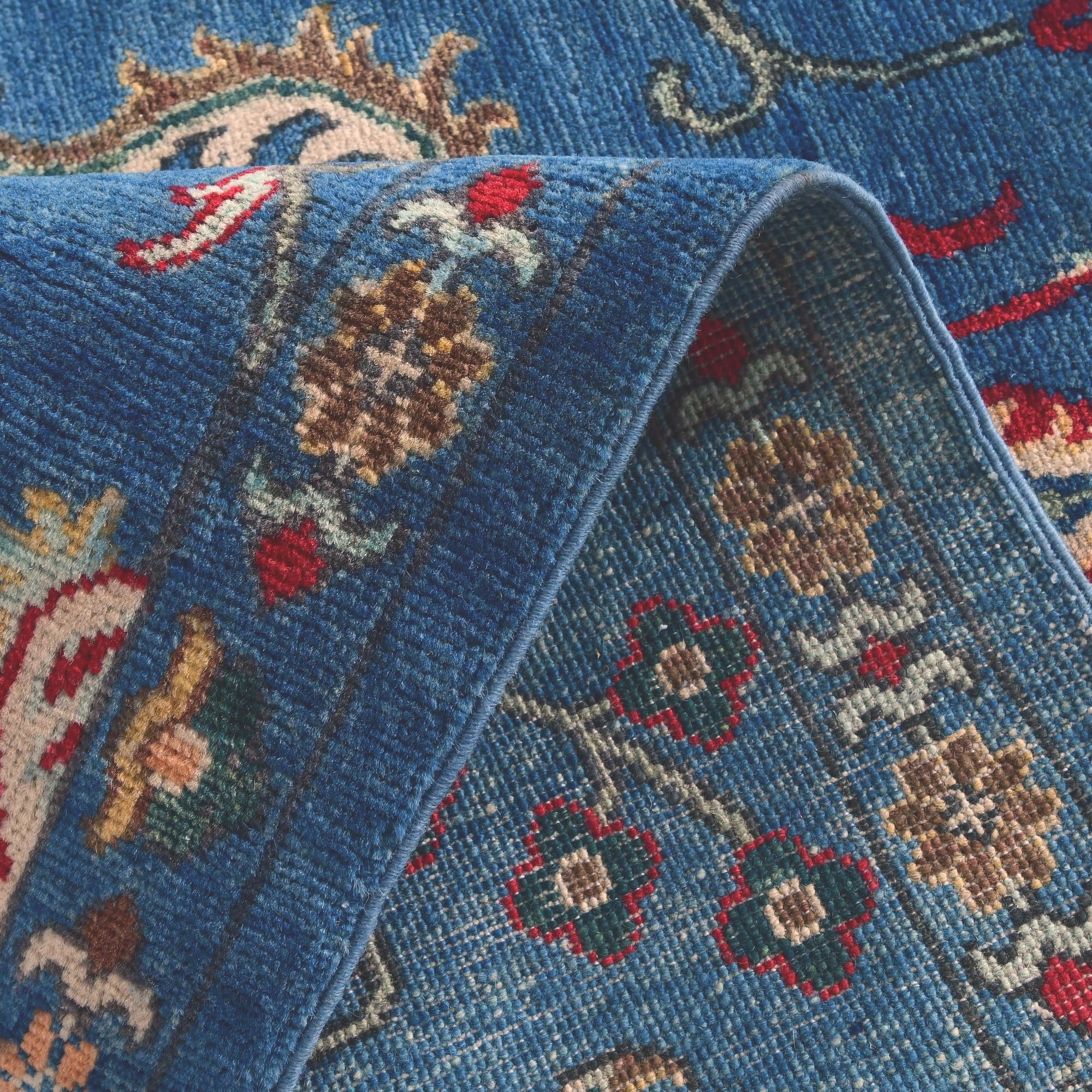 2' 11 x 9' 5 Hand Knotted Kazak Runner Rug