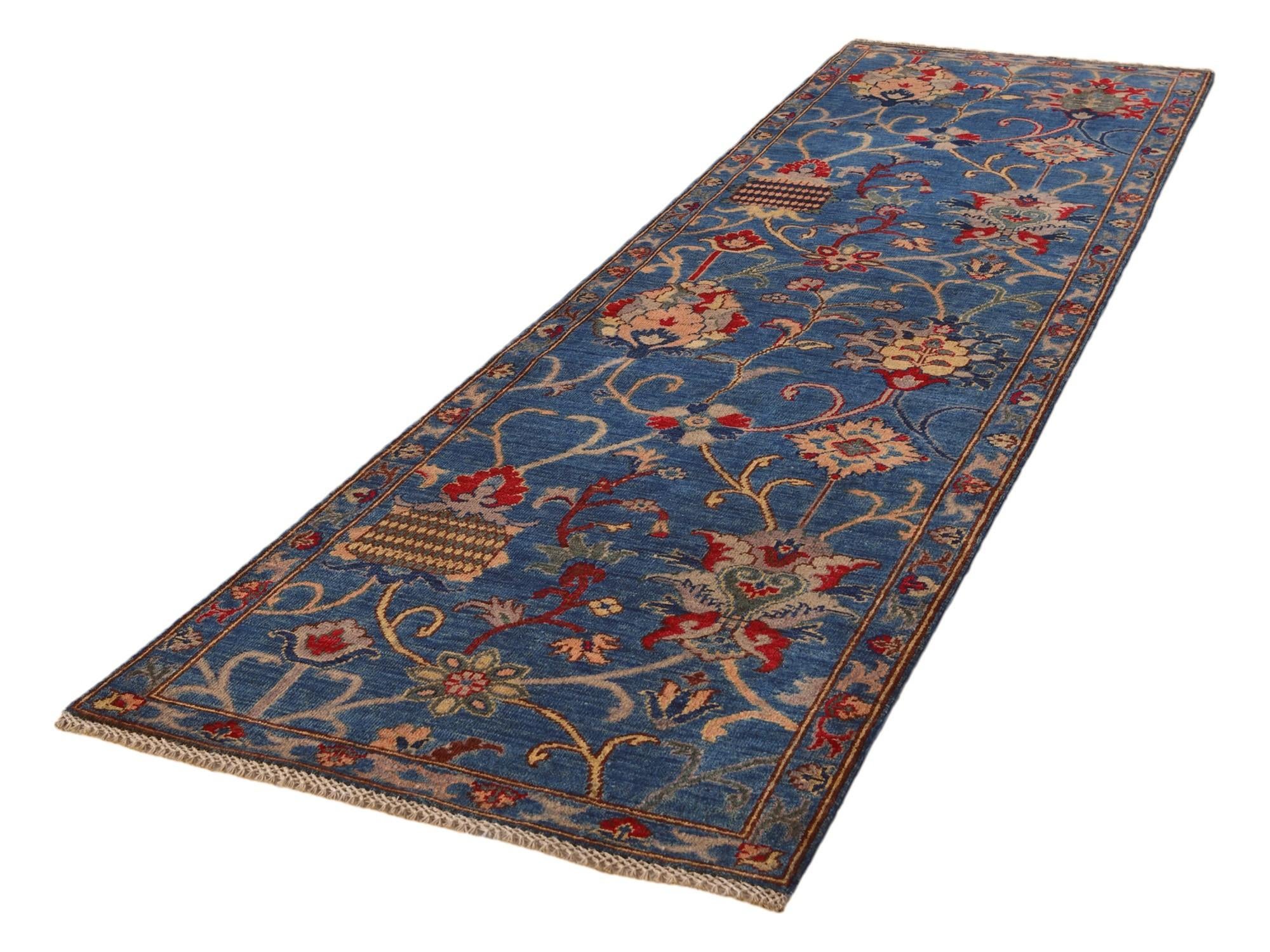 2' 8 x 9' 10 Hand Knotted Kazak Runner Rug