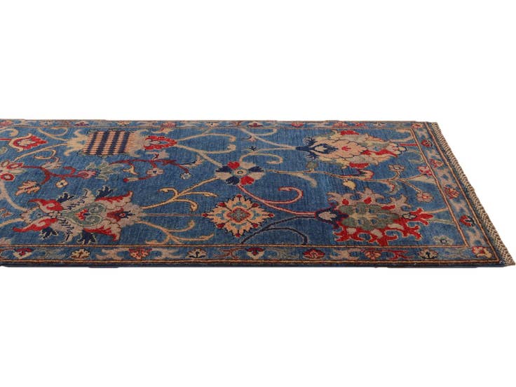 Detail image of 2' 8 x 9' 10 Hand Knotted Kazak Runner Rug