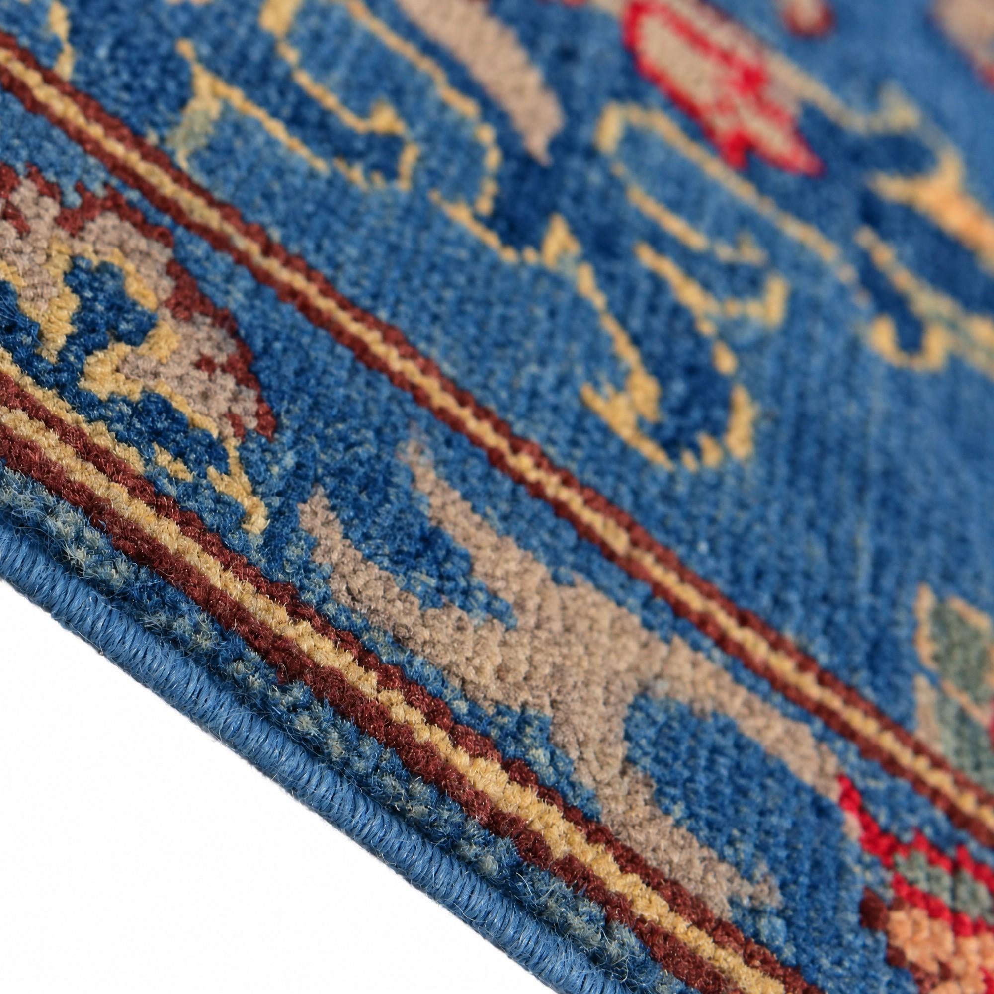 80cm x 300cm Hand Knotted Kazak Runner Rug