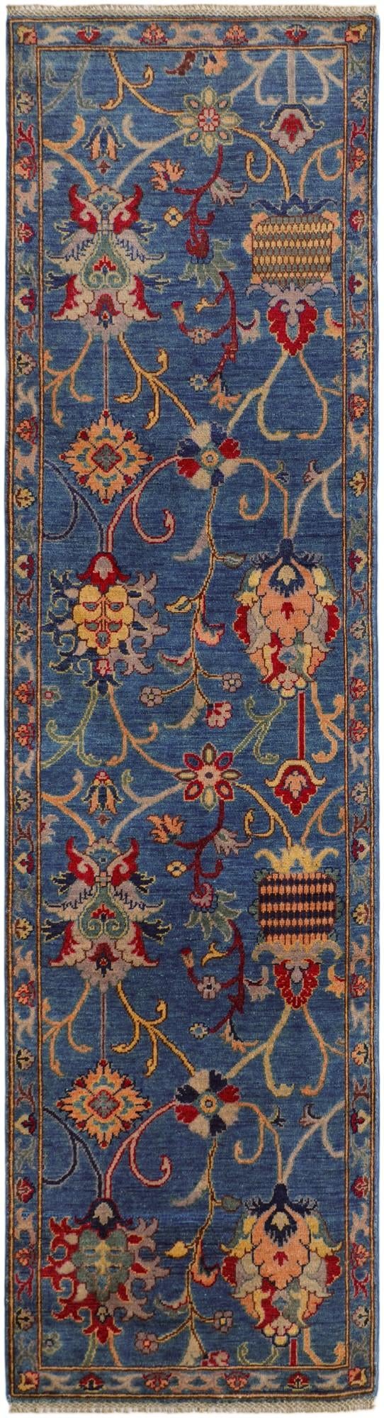 2' 8 x 9' 10 Hand Knotted Kazak Runner Rug