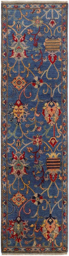 2' 8 x 9' 10 Hand Knotted Kazak Runner Rug