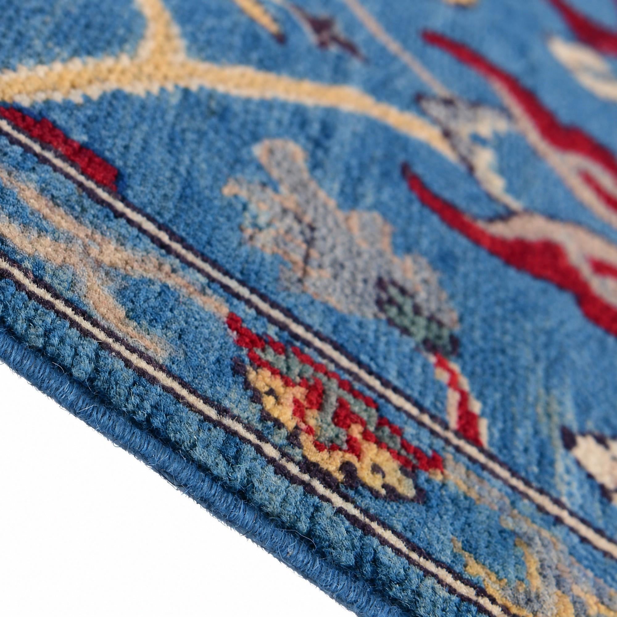 100cm x 395cm Hand Knotted Kazak Runner Rug