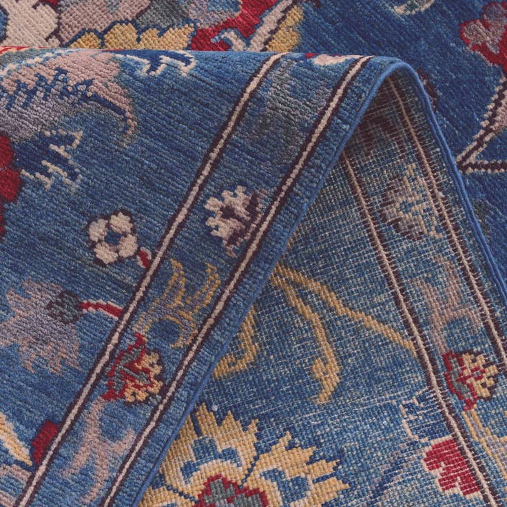 Detail image of 3' 3 x 13' Hand Knotted Kazak Runner Rug