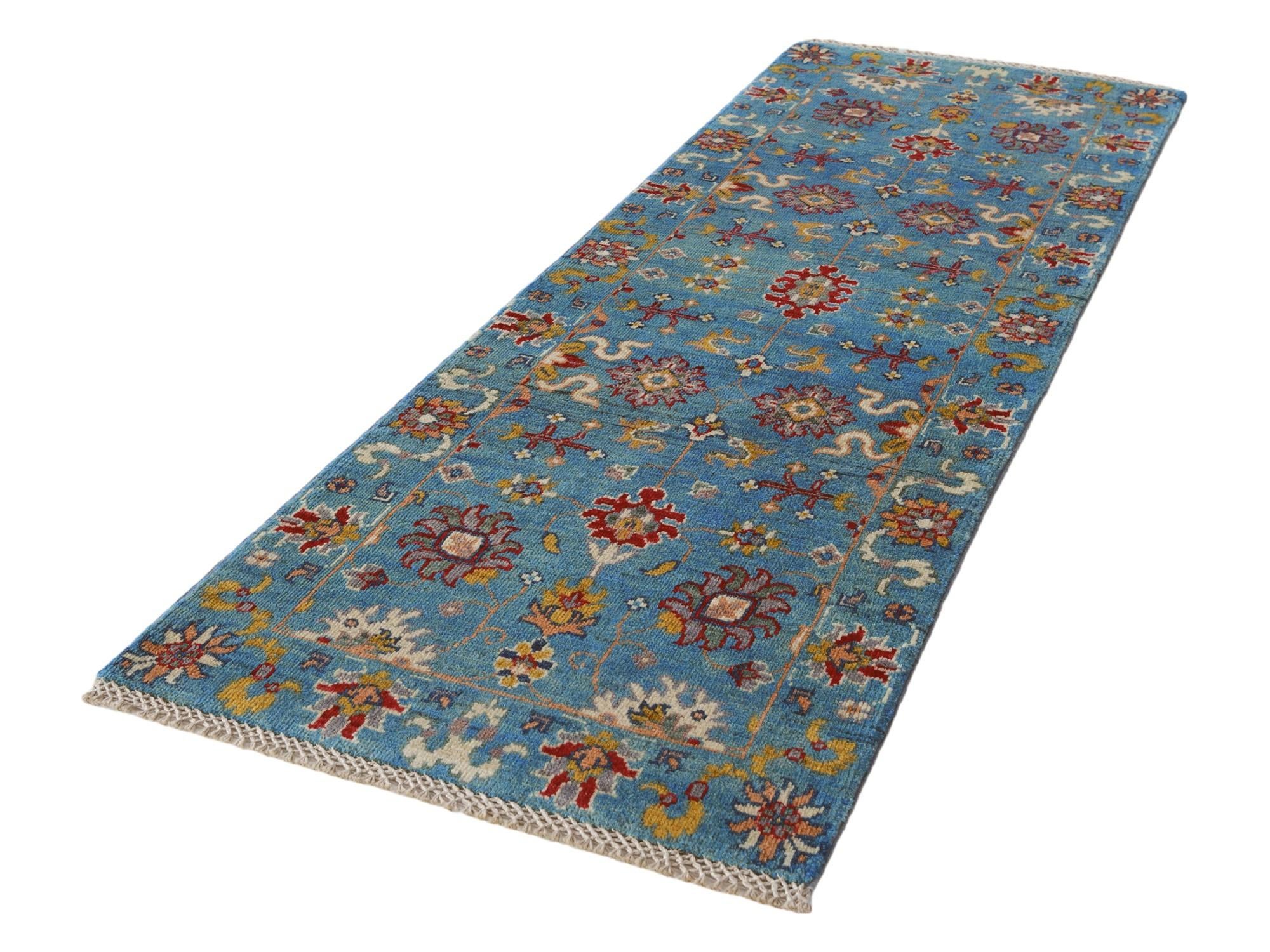 2' 2 x 6' 1 Hand Knotted Kazak Runner Rug