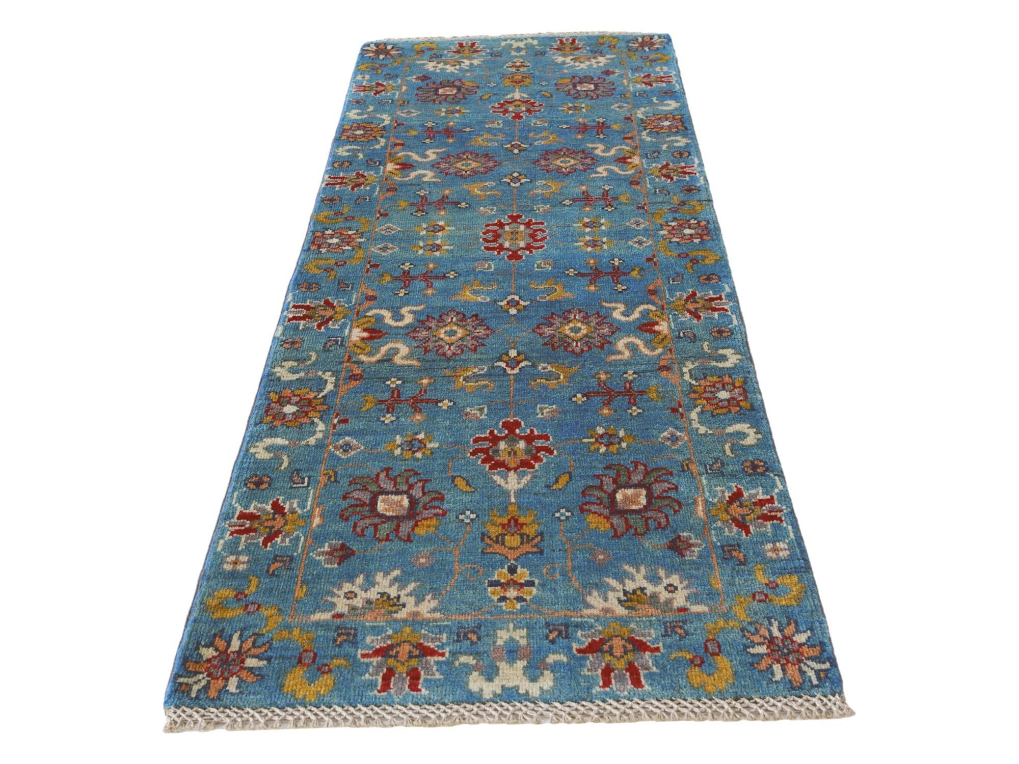 2' 2 x 6' 1 Hand Knotted Kazak Runner Rug