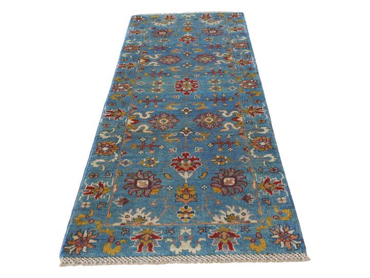 2' 2 x 6' 1 Hand Knotted Kazak Runner Rug