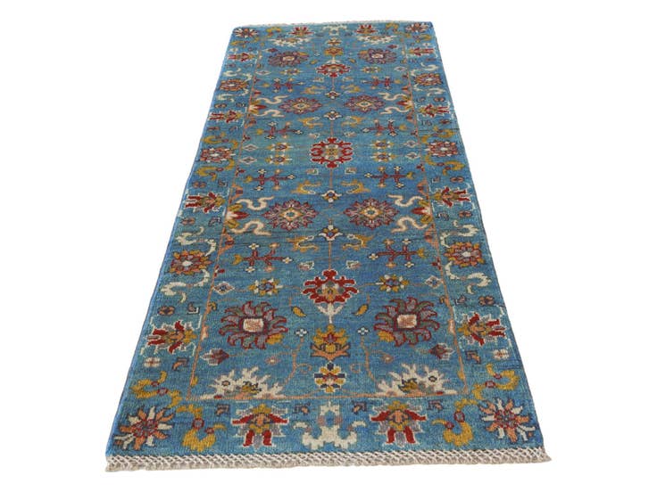 Detail image of 2' 2 x 6' 1 Hand Knotted Kazak Runner Rug