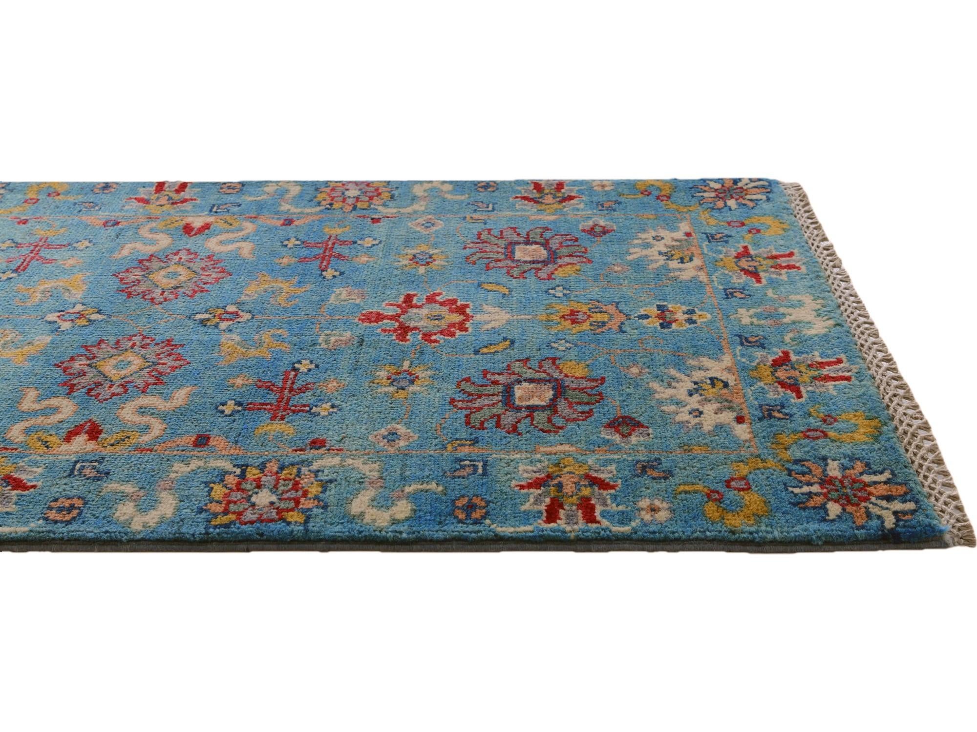 2' 2 x 6' 1 Hand Knotted Kazak Runner Rug