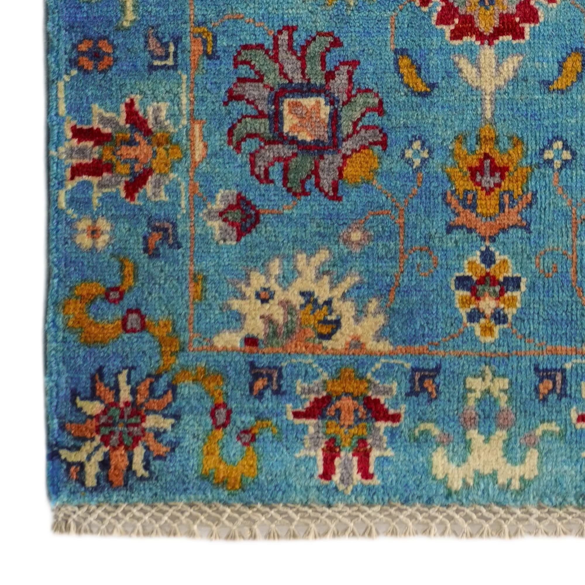 2' 2 x 6' 1 Hand Knotted Kazak Runner Rug