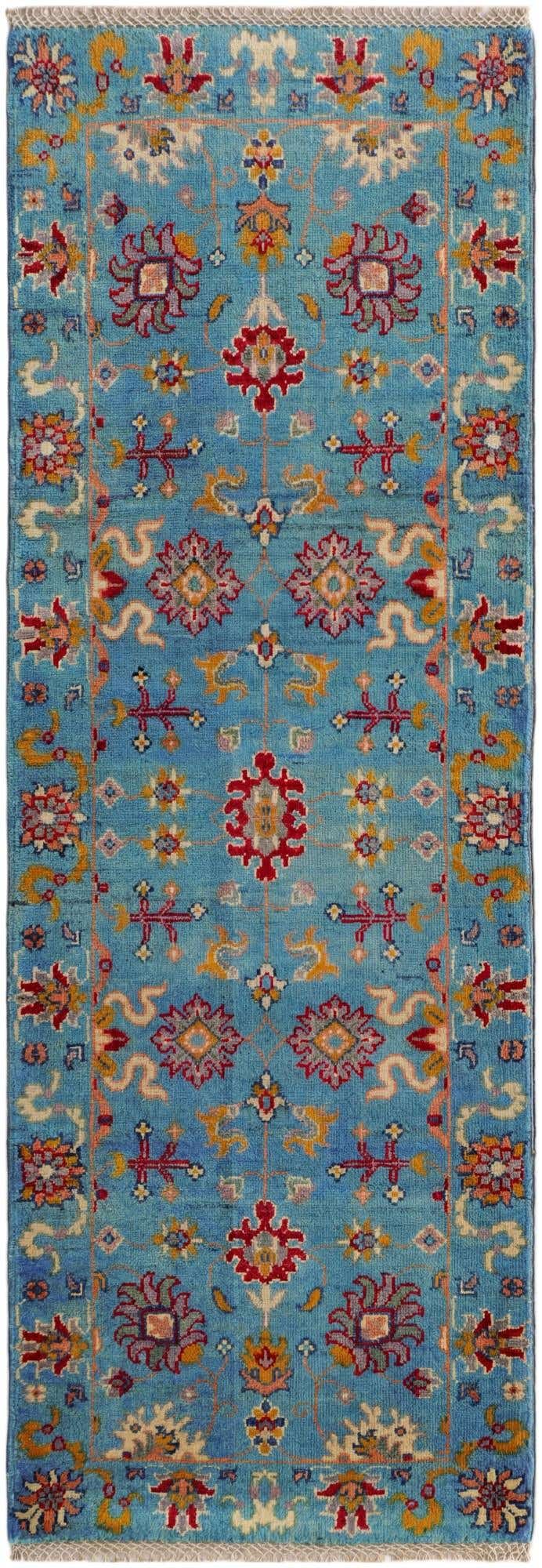 2' 2 x 6' 1 Hand Knotted Kazak Runner Rug